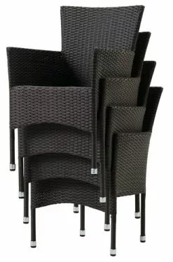 Stapelstol AIDT Svart 7 Stapelstol AIDT Svart -Utemöbler affär 107809