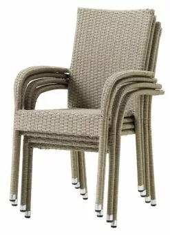 JUTLANDIA THY L60 Bord Natur + 2 GUDHJEM Stol Natur -Utemöbler affär 107835