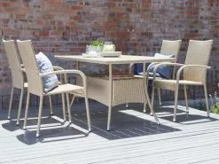 Bord STRIB B84xL150 Natur -Utemöbler affär 108503