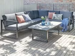 JUTLANDIA Loungeset VONGE 6-sits Svart 10 JUTLANDIA Loungeset VONGE 6-sits Svart -Utemöbler affär 120729