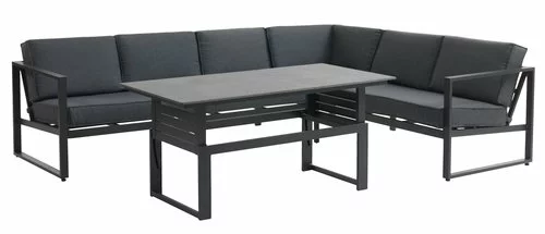 JUTLANDIA Loungeset VONGE 6-sits Svart 6 JUTLANDIA Loungeset VONGE 6-sits Svart - Bild 4