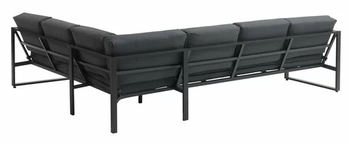 JUTLANDIA Loungeset VONGE 6-sits Svart 8 JUTLANDIA Loungeset VONGE 6-sits Svart - Bild 6