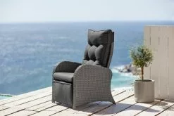 JUTLANDIA Loungestol STORD Grå 8 JUTLANDIA Loungestol STORD Grå -Utemöbler affär 122332