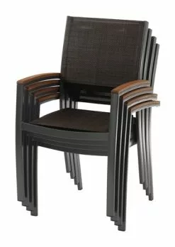 JUTLANDIA Stapelstol MADERNE Grå 7 JUTLANDIA Stapelstol MADERNE Grå -Utemöbler affär 149933