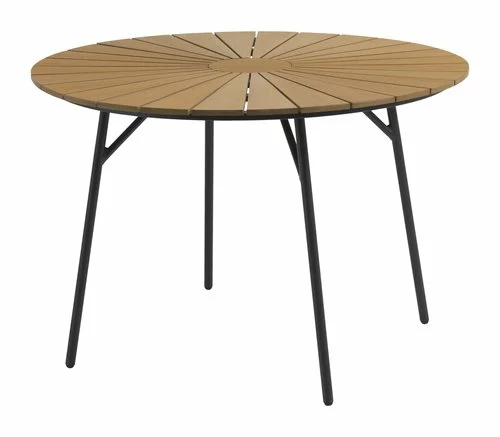 JUTLANDIA Bord RANGSTRUP Ø110 Natur/svart 3 JUTLANDIA Bord RANGSTRUP Ø110 Natur/svart