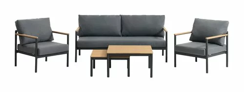 JUTLANDIA Loungeset ODDESUND 5-sits Grå 4 JUTLANDIA Loungeset ODDESUND 5-sits Grå - Bild 2