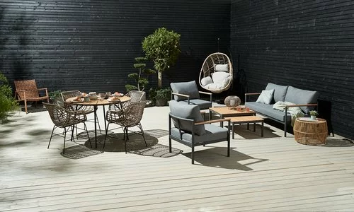 JUTLANDIA Loungeset ODDESUND 5-sits Grå 7 JUTLANDIA Loungeset ODDESUND 5-sits Grå - Bild 5