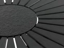 JUTLANDIA Bord RANGSTRUP Ø130 Svart/svart -Utemöbler affär 151091