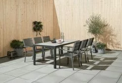 JUTLANDIA Bord MAMRELUND B90xL195 Grå -Utemöbler affär 153409