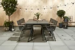 JUTLANDIA Bord FAUSING B100xL220 Svart -Utemöbler affär 155652