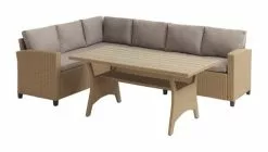 Loungeset ULLEHUSE 6-sits M/förvaring Natur -Utemöbler affär 156585