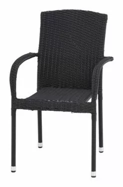 Stapelstol HALDBJERG Svart