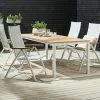 JUTLANDIA RAMTEN L206 Bord Hårdträ + 4 SLITE Positionsstol Vit 1 JUTLANDIA RAMTEN L206 Bord Hårdträ + 4 SLITE Positionsstol Vit -Utemöbler affär 160086