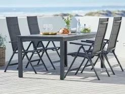 JUTLANDIA Bord MOSS B95xL214/315 Grå -Utemöbler affär 161003