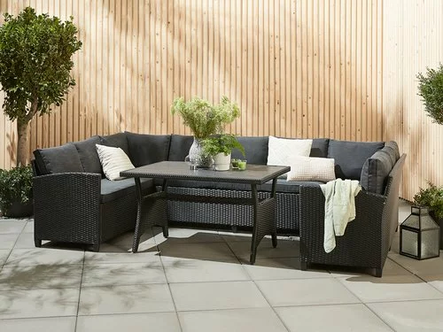 Loungeset ULLEHUSE 9-sits Förvaring Svart 3 Loungeset ULLEHUSE 9-sits Förvaring Svart