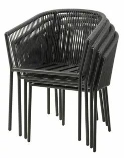 JUTLANDIA Stapelstol BRAVA Snabbtorkande Grå -Utemöbler affär 177125