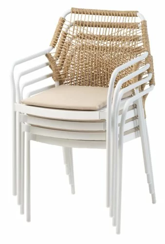 JUTLANDIA Stapelstol FASTRUP Vit 4 JUTLANDIA Stapelstol FASTRUP Vit - Bild 2