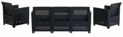 Loungeset MOLDE 5-sits Grå 5 Loungeset MOLDE 5-sits Grå - Bild 3