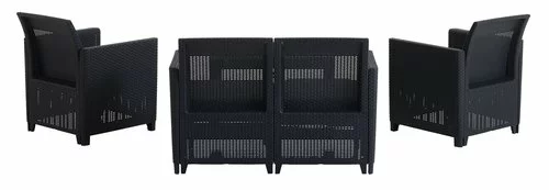 Loungeset MOLDE 4-sits Grå 5 Loungeset MOLDE 4-sits Grå - Bild 3