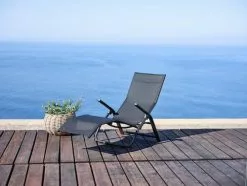 JUTLANDIA Däckstol LOMMA B63xL130 Svart 5 JUTLANDIA Däckstol LOMMA B63xL130 Svart -Utemöbler affär 178298