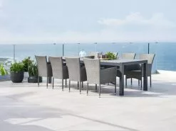 JUTLANDIA HOBURGEN L205/275 Grå + 4 AIDT Grå -Utemöbler affär 178391