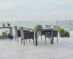 JUTLANDIA VATTRUP L206/319 Bord Svart + 4 AIDT Stol Svart 9 JUTLANDIA VATTRUP L206/319 Bord Svart + 4 AIDT Stol Svart -Utemöbler affär 178436