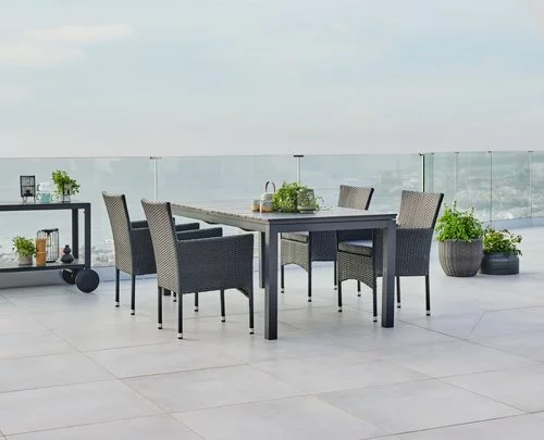 JUTLANDIA VATTRUP L206/319 Bord Svart + 4 AIDT Stol Svart 5 JUTLANDIA VATTRUP L206/319 Bord Svart + 4 AIDT Stol Svart - Bild 3