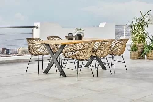 JUTLANDIA ELLEKILDE L180 Bord Teak + 4 ILDERHUSE Stol Natur 6 JUTLANDIA ELLEKILDE L180 Bord Teak + 4 ILDERHUSE Stol Natur - Bild 4