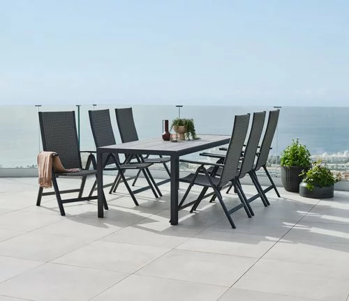 JUTLANDIA PINDSTRUP L205 Bord Grå + 4 UGLEV Positionsstol Grå 5 JUTLANDIA PINDSTRUP L205 Bord Grå + 4 UGLEV Positionsstol Grå - Bild 3