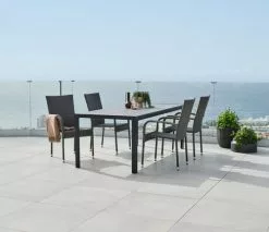 JUTLANDIA Bord PINDSTRUP B90xL205 Grå 12 JUTLANDIA Bord PINDSTRUP B90xL205 Grå -Utemöbler affär 178687