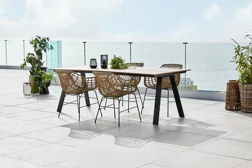 JUTLANDIA Bord FAUSING B100xL220 Natur 4 JUTLANDIA Bord FAUSING B100xL220 Natur - Bild 2