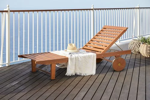 JUTLANDIA Solsäng MANDAL B70xL205 Hårdträ 4 JUTLANDIA Solsäng MANDAL B70xL205 Hårdträ - Bild 2