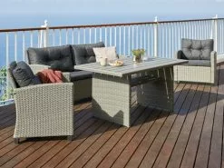 Loungeset VISBY 4-sits Grå