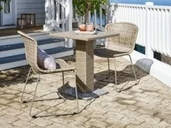 JUTLANDIA THY L60 Bord Natur + 2 HAJSTRUP Stol Natur