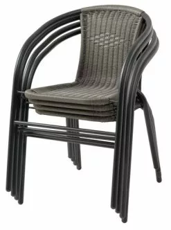 Stapelstol GRENAA Svart -Utemöbler affär 198976