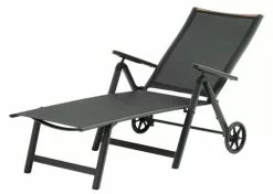 JUTLANDIA Solsäng BREDSTEN B79xL187 Svart