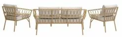 Loungeset JENNUM 4-sits Natur -Utemöbler affär 199062