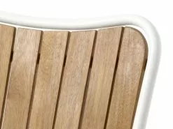 Stapelstol BASTRUP Natur/vit -Utemöbler affär 199151