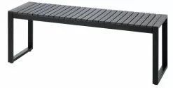 Bänk SAUNTE B120xD35 Svart