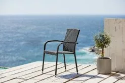 Stapelstol HALDBJERG Svart 7 Stapelstol HALDBJERG Svart -Utemöbler affär 200278