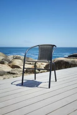 Stapelstol GRENAA Svart -Utemöbler affär 201315