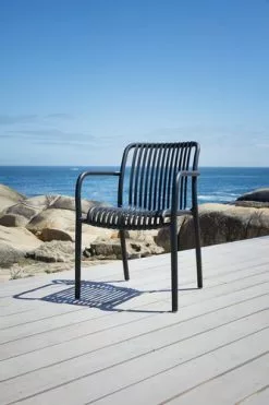 Stapelstol NABBEN Svart 12 Stapelstol NABBEN Svart -Utemöbler affär 201316