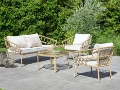 Loungeset JENNUM 4-sits Natur