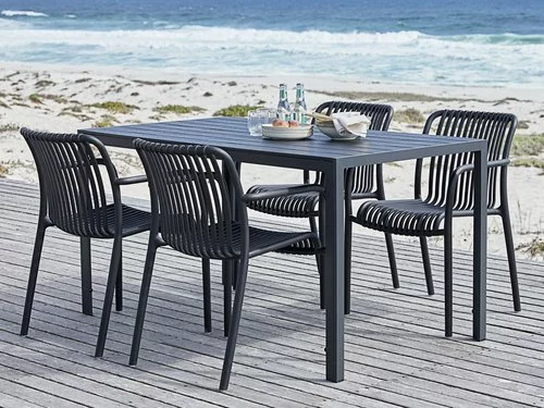 Bord JERSORE B80xL140 Svart 7 Bord JERSORE B80xL140 Svart - Bild 5