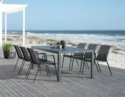 JUTLANDIA Bord HAGEN B100xL214 Grå -Utemöbler affär 201775 1