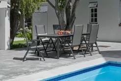 JUTLANDIA KOPERVIK L215 Bord Grå + 4 UGLEV Positionsstol Grå 7 JUTLANDIA KOPERVIK L215 Bord Grå + 4 UGLEV Positionsstol Grå -Utemöbler affär 201776