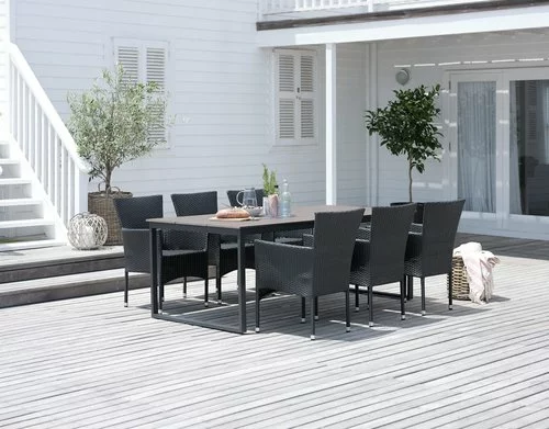 NESSKOGEN L210 Bord Brun + 4 AIDT Stol Svart 5 NESSKOGEN L210 Bord Brun + 4 AIDT Stol Svart - Bild 3