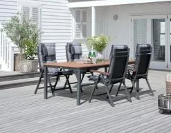 JUTLANDIA Dyna Positionsstol AKKA Grå -Utemöbler affär 201796