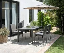 JUTLANDIA Bord HAGEN B92xL160 Grå -Utemöbler affär 201826 1