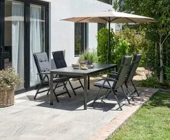 JUTLANDIA Dyna Positionsstol HOPBALLE Mörkgrå -Utemöbler affär 201830 1